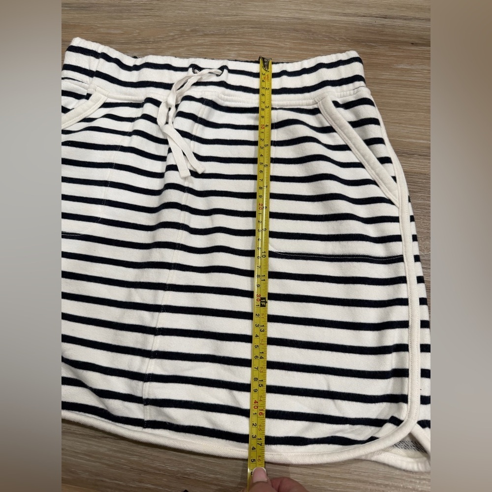 Talbots Size S Navy and White Cotton Skirt - Picture 10 of 12